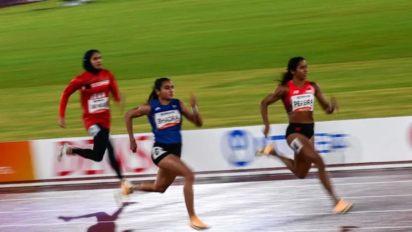 Savunma şampiyonu Shanti Pereira seride en iyi dereceyi yaptı, Asya Oyunları 200 metre finallerine yükseldi