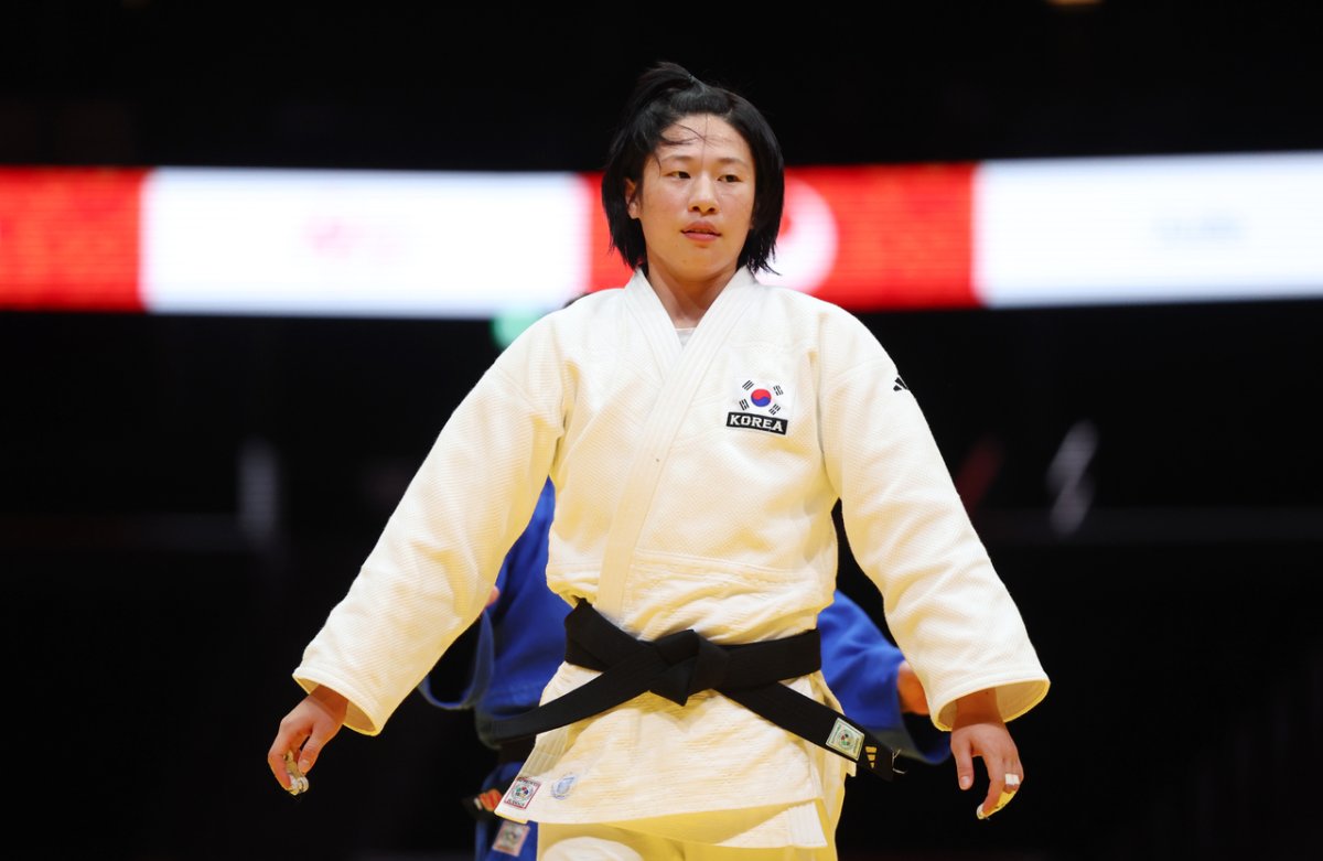 Güney Koreli Jang Se-yun, Asya Oyunları'nda kadınlar 52 kilo judoda gümüş madalya kazandı