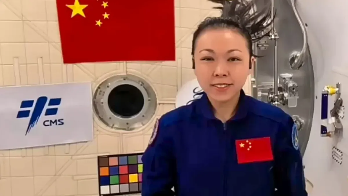 Hong Kong astronotu Lai Ka-ying uzaydan Mid-Autumn Festival dileklerini iletti