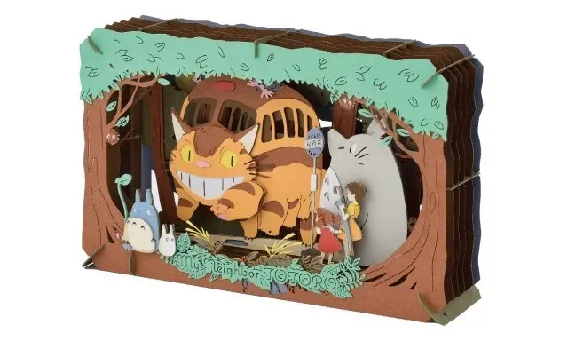 Ghibli mağazası Donguri Kyowakoku Paper Theater kitleri için koruyucu çerçeve ekledi