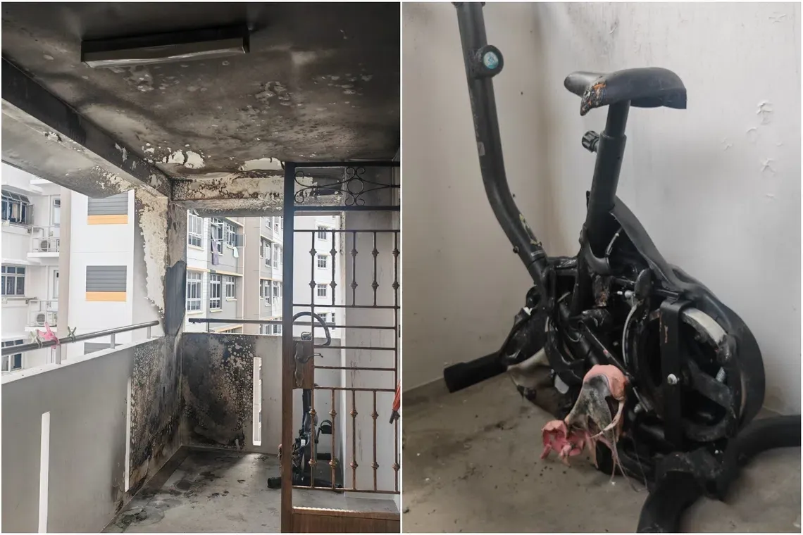 Kampung ruhu Admiralty Grove sakinlerini HDB koridorundaki yangınla mücadelede harekete geçirdi