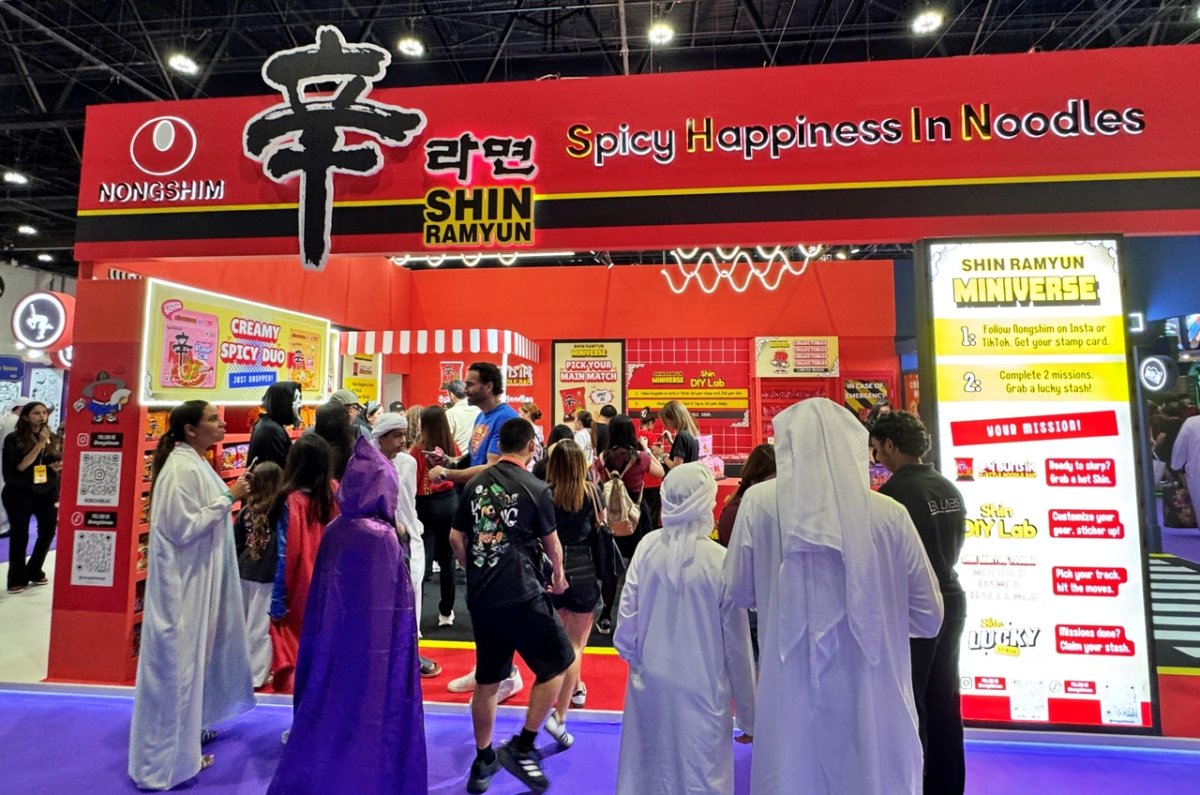 Nongshim Shin Ramyun'u UAE Comic Con'da tanıttı