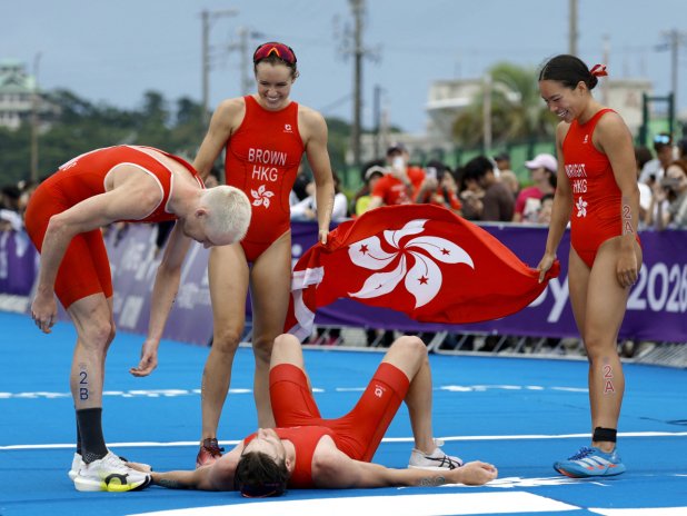Hong Kong karışık bayrak triatlonunda üst üste üçüncü kez bronz aldı
