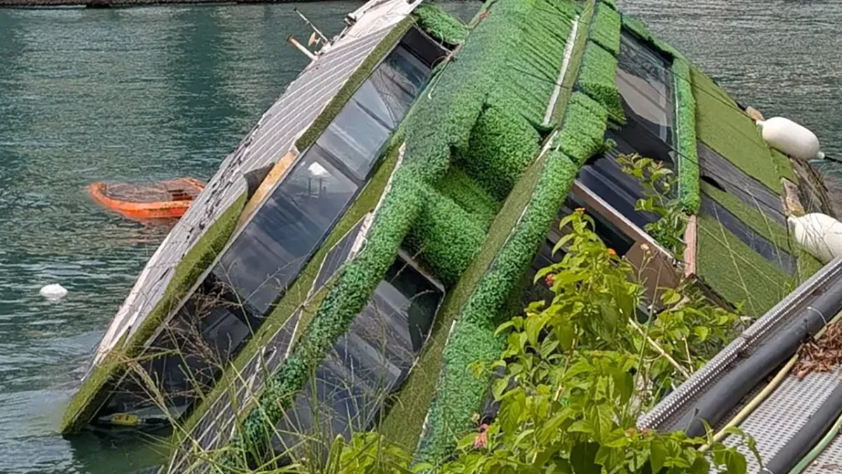 Hung Hom'da tekne su almaya başlayınca kurtarma operasyonu başlatıldı