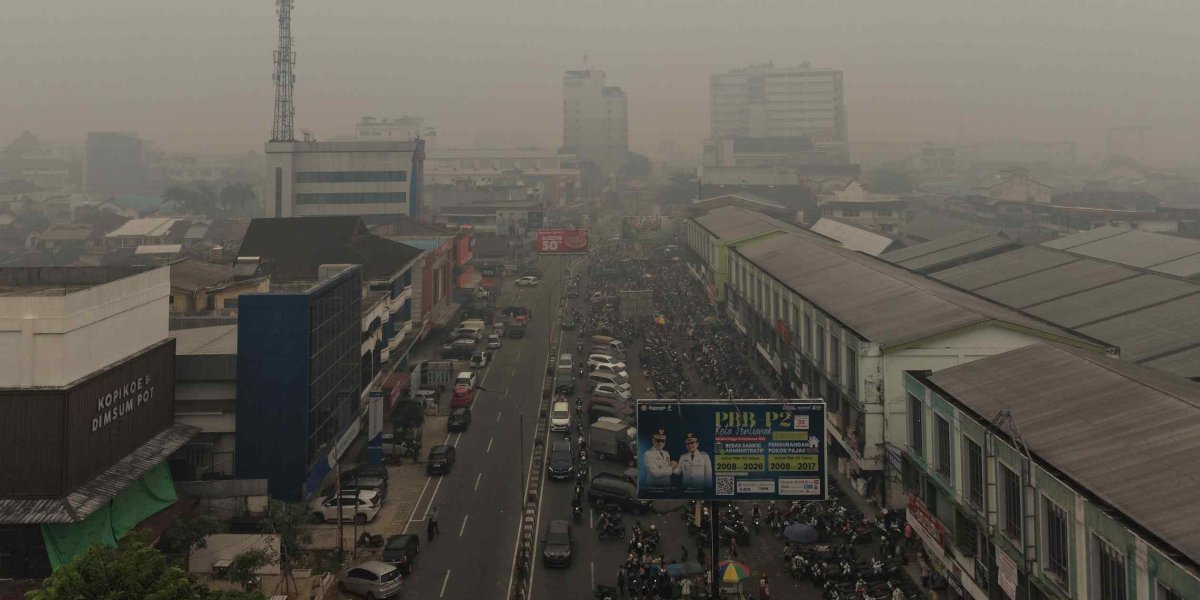 Endonezya'nın Batı Kalimantan'ında uzun süren yangınlar ve duman sakinleri boğuyor