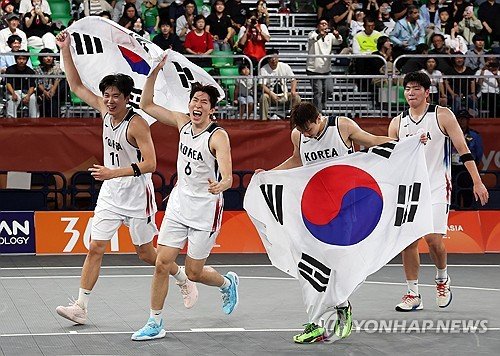 Güney Kore erkekler 3x3 basketbolda Asya Oyunları'nda altın madalya kazandı