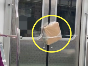 Sadece pizza trene binebildi. Metro şoförü yolcuya ders verdi