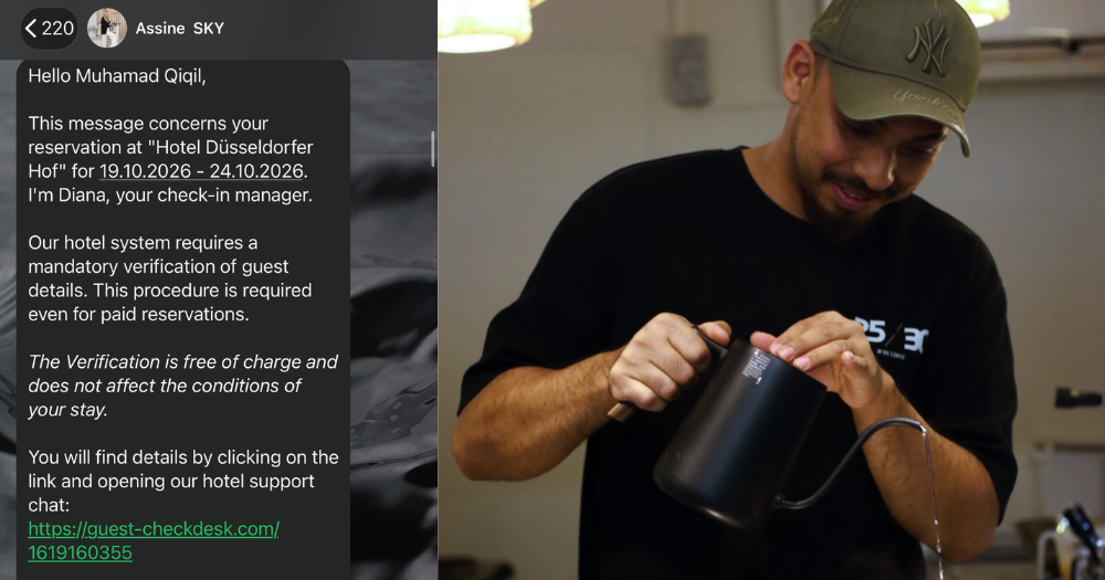 Singapur'da 31 yaşındaki kafe sahibi otel personeli gibi davranan WhatsApp dolandırıcısına yaklaşık 2.000 S$ kaptırdı