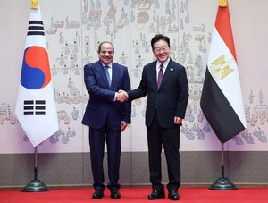 Güney Kore Devlet Başkanı Lee Jae Myung, Mısırlı mevkidaşı El-Sisi ile ekonomik iş birliğini görüştü
