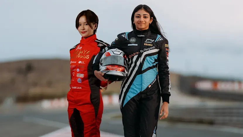Profesyonel yarışçı Gladys Lam ile Singapur'un ilk kadın F4 pilotu Kareen Kaur pistlerde iz bırakıyor