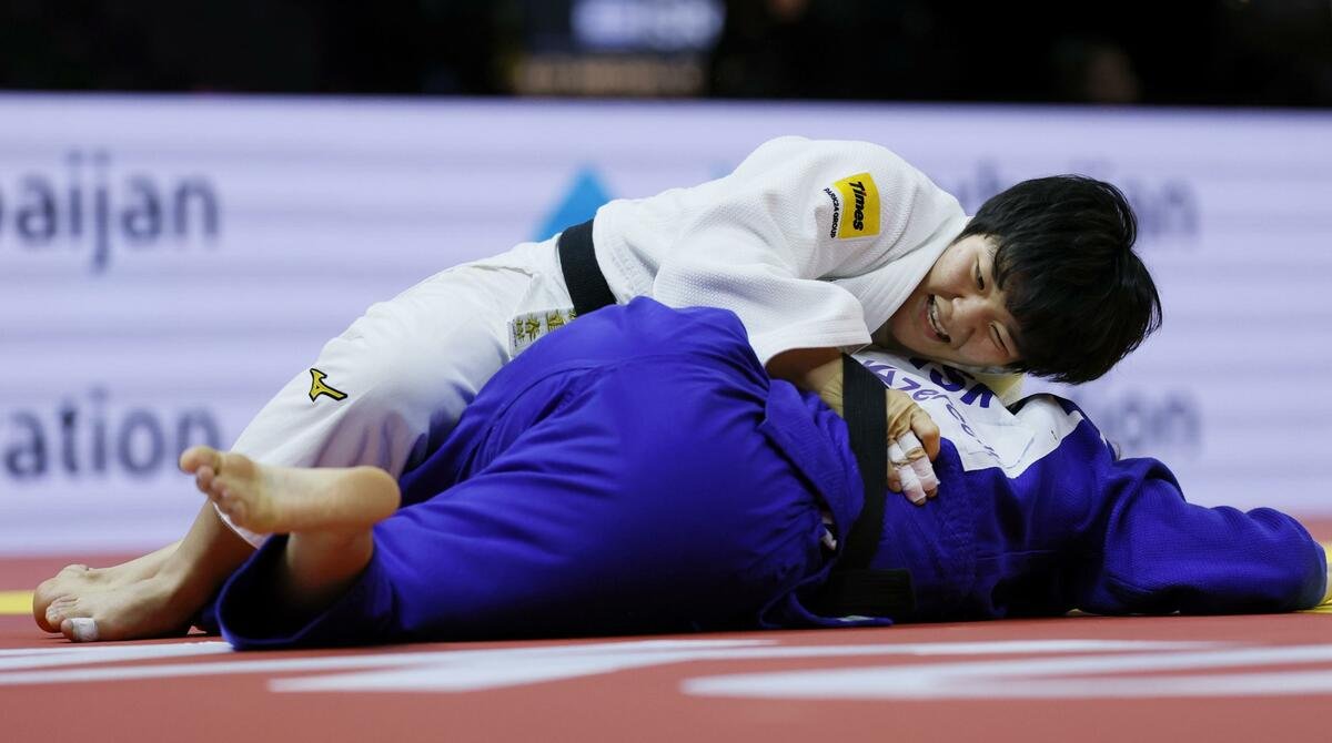 Japon judocu Haruka Kaju 63 kiloda unvanını korudu, galibiyet serisini 40 maça çıkardı